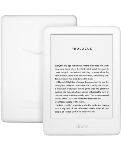 Електронен четец Amazon Kindle 2019, 6", 4GB - бял - 1