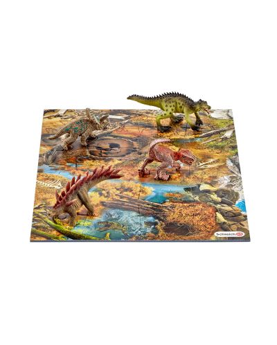 Комплект Schleich Prehistoric - Мини динозаври с пъзел Блата