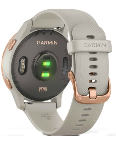 Смарт часовник Garmin - Venu, 43mm, 1.2", златист/бежов - 4