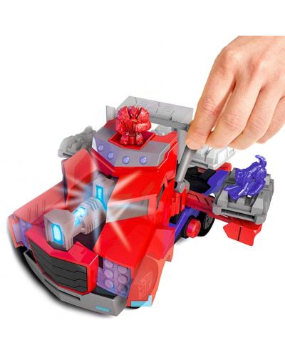 Детска играчка Smoby - Камион за битка Оптимус Прайм, със звук и светлина - 5