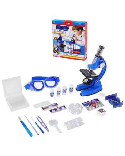 Образователна играчка Eastcolight - Комплект с метален микроскоп - 1