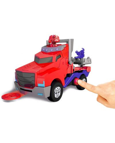 Детска играчка Smoby - Камион за битка Оптимус Прайм, със звук и светлина - 4