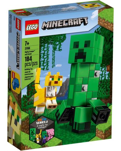 Конструктор Lego Minecraft - BigFig Creeper with Ocelot (21156) - 1