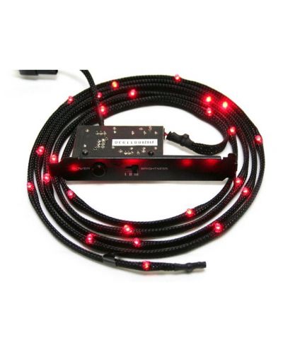 LED лента NZXT - Sleeved LED Kit, Red CB, черна - 1