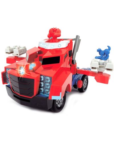 Детска играчка Smoby - Камион за битка Оптимус Прайм, със звук и светлина - 2