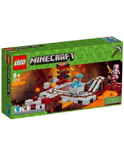 Конструктор Lego Minecraft – Влакът на Ада (21130) - 1