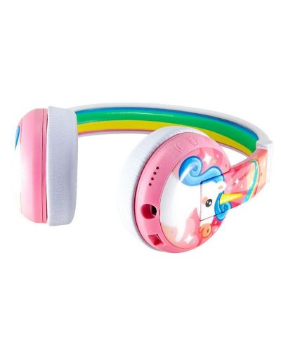 Детски слушалки BuddyPhones - Wave Unicorn, безжични, розови - 2