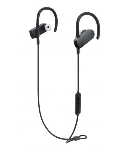 Спортни безжични слушалки Audio-Technica - ATH-SPORT70BT, черни - 1