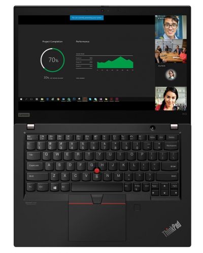 Лаптоп Lenovo - ThinkPad X13, 256GB, 13.3", черен - 3