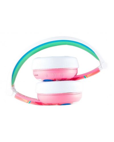 Детски слушалки BuddyPhones - Wave Unicorn, безжични, розови - 3