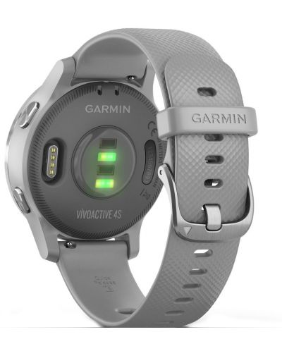 Смарт часовник Garmin - vívoactive 4S, 40mm, 1.1, сребрист/сив - 4