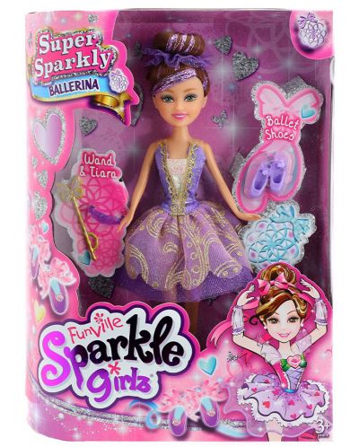 Кукла Funville Sparkle Girlz - Балерина Super Sparkly, 27 cm, асортимент - 8