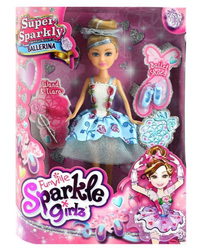 Кукла Funville Sparkle Girlz - Балерина Super Sparkly, 27 cm, асортимент - 2