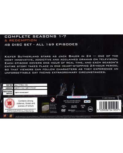 24: Seasons 1-7 and Redemption (DVD) - 48 disc set - 5