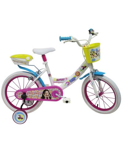 Детски велосипед с помощни колела Mondo – Сой Луна, 16 инча - 1