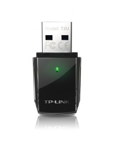 Безжичен USB адаптер TP-Link - Archer T2U, черен - 4