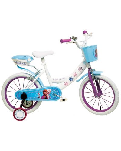 Детски велосипед с помощни колела Mondo – Замръзналото кралство, 14 инча - 1