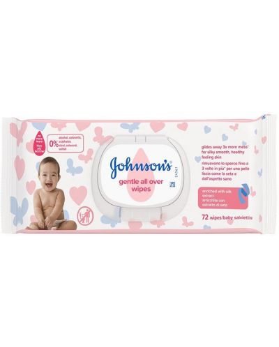 Бебешки кърпи Johnson's - 72 броя