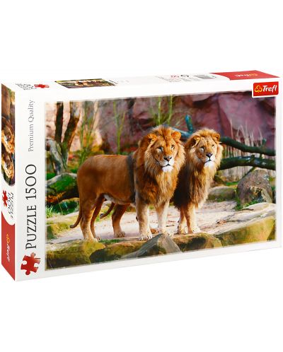 Пъзел Trefl от 1500 части - Лъвове