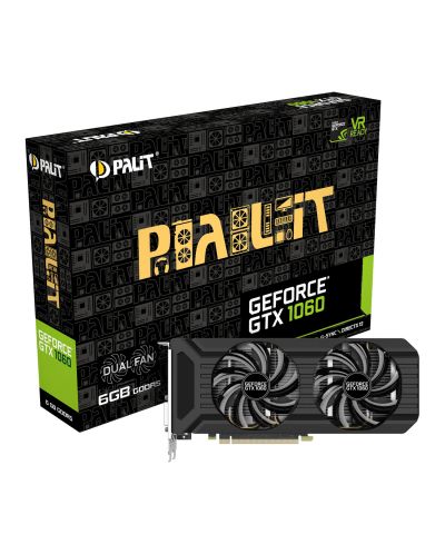 Видеокарта Palit GeForce GTX 1060 Dual (6GB GDDR5) - 1