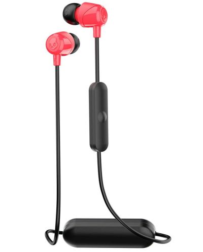 Безжични слушалки с микрофон Skullcandy - Jib Wireless, черни/червени - 1
