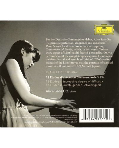 Alice Sara Ott - Liszt: 12 Études d'exécution transcendante (CD) - 2