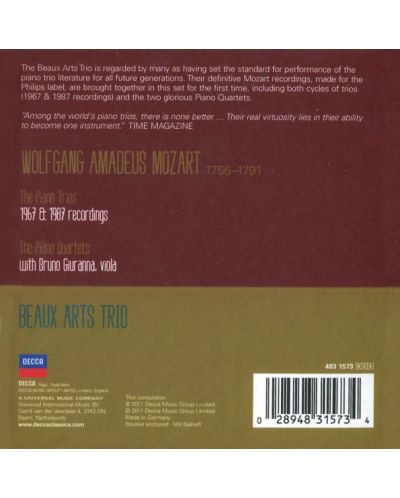 Beaux Arts Trio - Mozart: The Piano Trios (CD) - 2