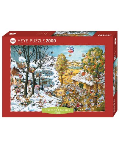 Пъзел Heye от 2000 части - Рай, Майкъл Рюба
