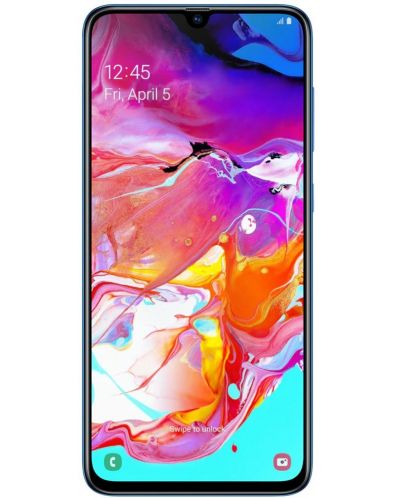 Смартфон Samsung Galaxy A70 - 6.7, 128GB, син - 2