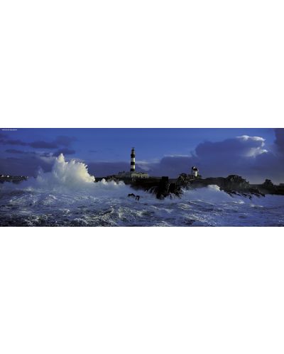 Панорамен пъзел Heye от 1000 части - Морски фар в бурята, Александър фон Хумболт - 2