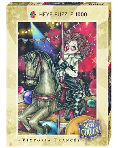 Пъзел Heye от 1000 части - Въртележка, серия Мистичния цирк, Виктория Франсес - 1