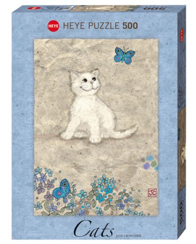 Пъзел Heye от 500 части - Бяло котенце, Джейн Краутър - 1