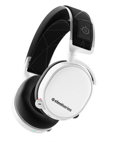 Гейминг слушалки SteelSeries - Arctis 7 2019 Edition, бели