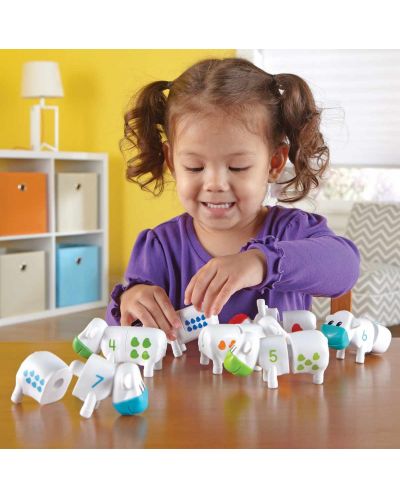 Детска логическа игра Learning Resources - Любознателните крави - 3