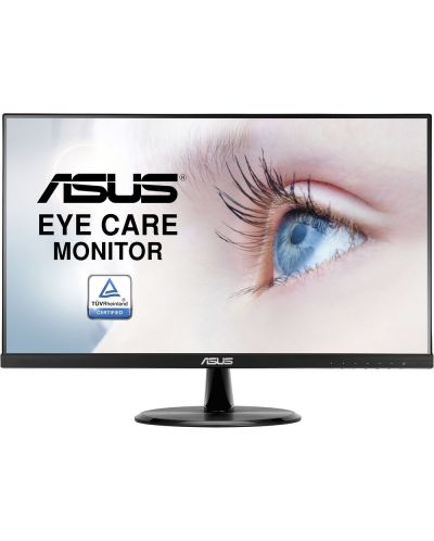 Монитор Asus Eye Care - VP249HE, 23.8", FHD IPS, черен - 1