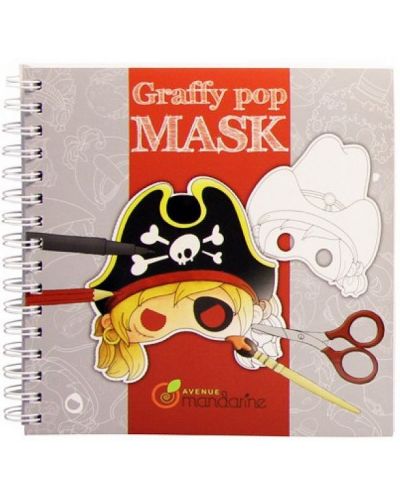 Творчески комплект Avenue Mandarine Graffy Pop - Оцвети и създай маски за момчета II