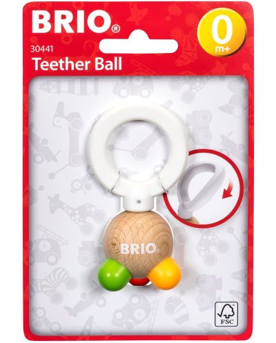 Бебешка играчка Brio - За гризкане, топка - 1