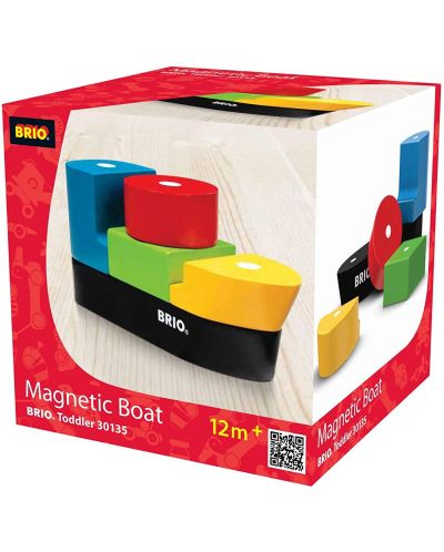 Сглобяема играчка Brio - Лодка с магнити, 5 части