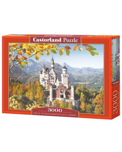 Пъзел Castorland от 3000 части - View of the Neuschwanstein Castle, Germany - 1