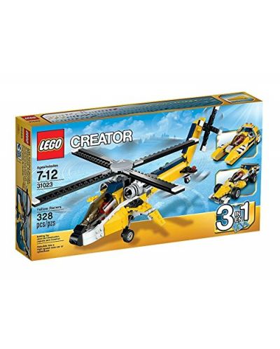 LEGO Creator: Хеликоптер, спортна кола и моторна лодка - 3 в 1 (31023)