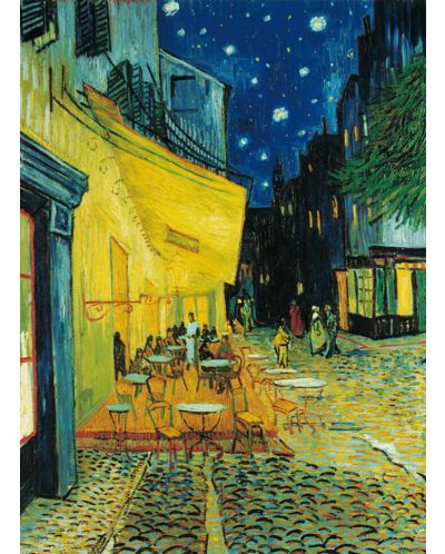 Пъзел Clementoni Museum от 1000 части - Кафе Тераса през нощта, Винсент ван Гог - 2