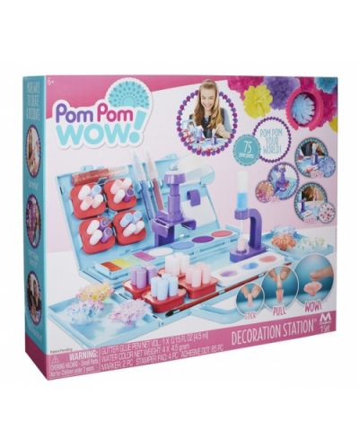 Творчески комплект POM POM от 75 помпона с център за декорация