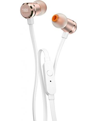 Слушалки с микрофон JBL - T290CGD, златисти