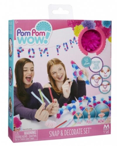Творчески комплект POM POM от 50 помпона с декоративни елементи