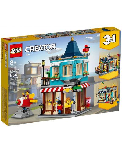 Конструктор 3 в 1 Lego Creator - Магазин за играчки в града (31105) - 1