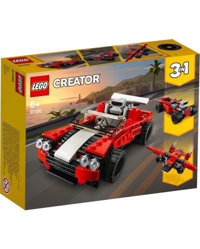 Конструктор LEGO Creator 3 в 1 - Спортен автомобил (31100) - 1