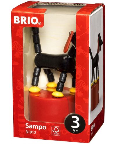 Дървена играчка Brio - Дакел Sampo - 1