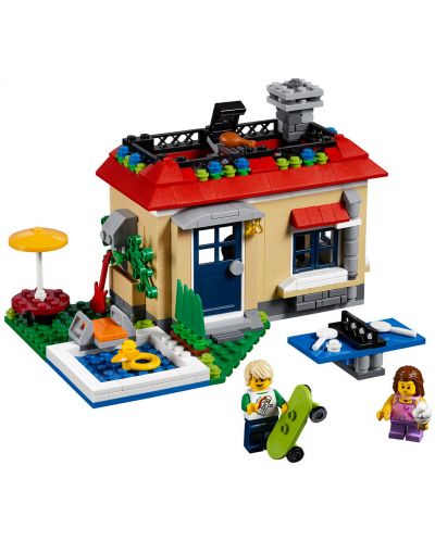 Конструктор 3 в 1 Lego Creator – Модулна ваканция до басейна (31067) - 2