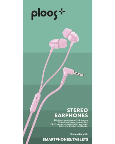 Слушалки Ploos - 6555, розови - 2
