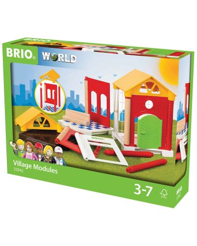 Сглобяема играчка Brio World - Допълнителни модули, 14 части - 1